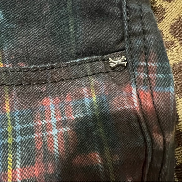 NEW CONDITION-Royal Bones-Daang Goodman-Plaid with Tie Dye Jeans-9 - Picture 7 of 14